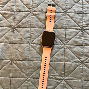 Smartwatch with Pink Strap